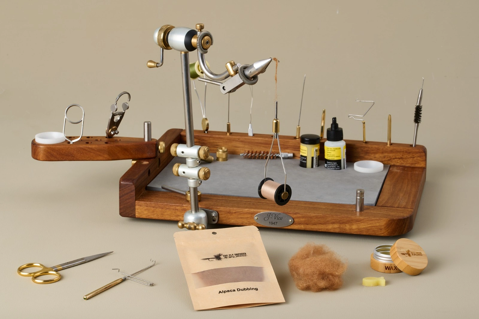 fly tying materials and fly dressing tools